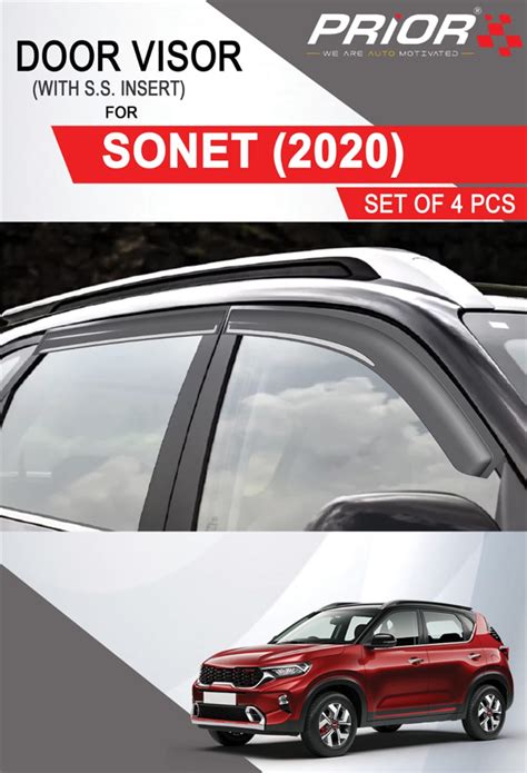 Buy Chrome Line Door Visor For Kia Sonet Superfluous Mart 51 OFF