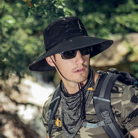 Быстросохнущие рыбацкие шляпы, летние, УФ, водонепроницаемые, круглые ...