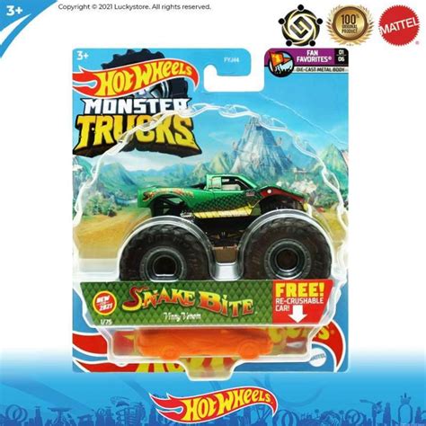 Jual Hot Wheels Monster Trucks Snake Bite Di Seller Luckystore Group Kota Bandung Jawa