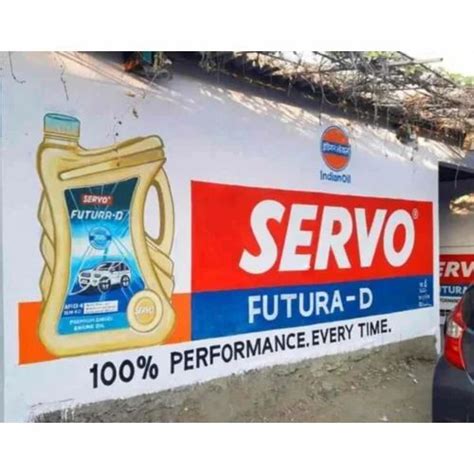 Engine Oil Wall Painting Advertising Service At Rs Sq Ft In