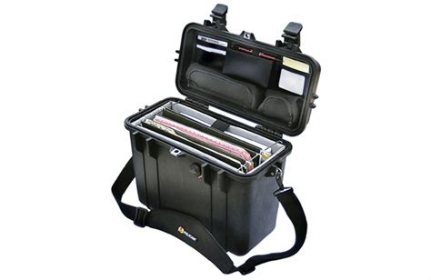 Pelican Case With Office Divider Lid Organizer Black From Swps