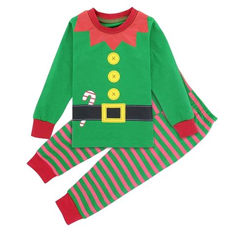 Pijamas Navidad Ni O Duende Infantil Inverno Ropa Disfraces