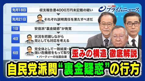 【パーティ当面自粛は茶番？】自民党派閥“裏金疑惑”の行方 伊藤惇夫×岩井奉信×若狭勝 【ケーススタディ徹底解説】2023126放送＜前編