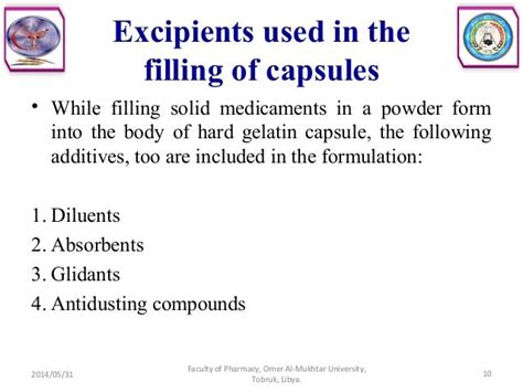 Solid dosage forms (capsules)