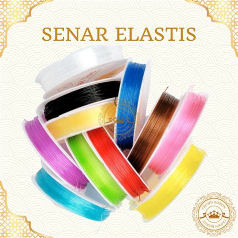 Jual Senar Elastis Buat Gelang Benang Karet Senar Crystal Tec