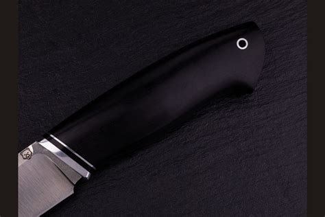 Нож Русский 2 (M390, чёрный граб)