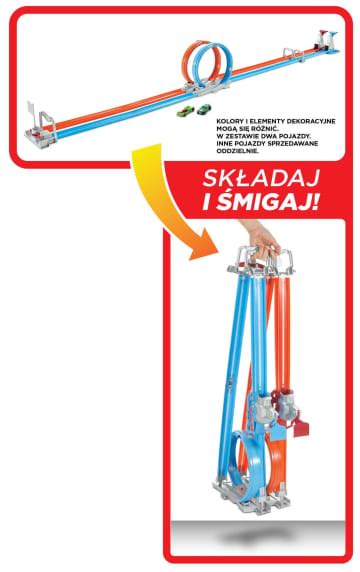 Hot Wheels Podwójny tor z pętlą Zestaw GFH85 MATTEL