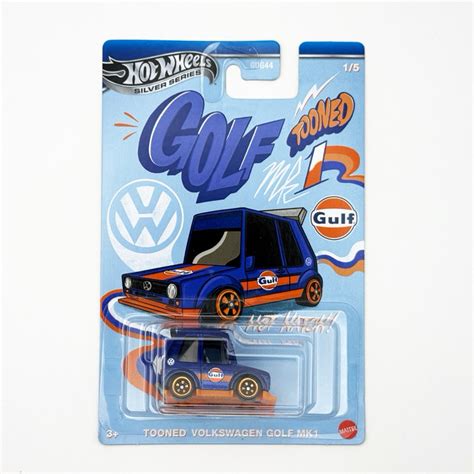 風火輪 Hot Wheels 銀標 海灣石油Q車系列 Tooned Volkswagen Golf Mk 蝦皮購物