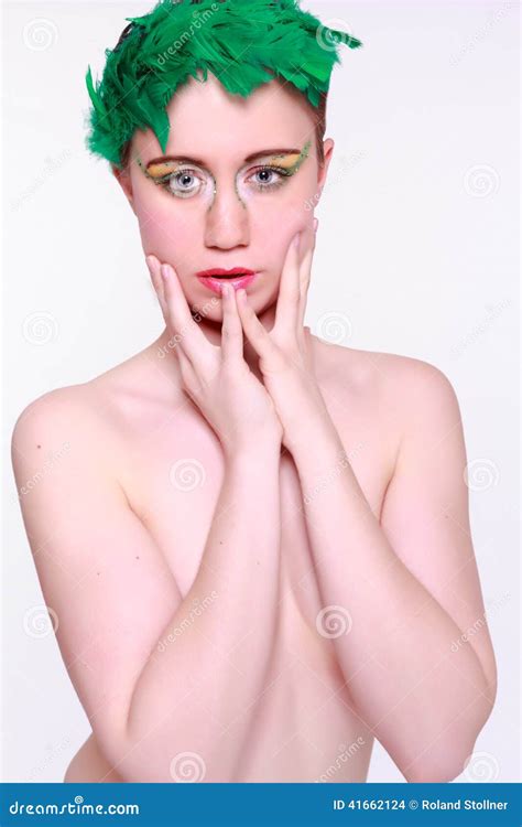 Naked Model Covering Breasts With Arms Stock Photo Image Of Body Attractive 41662124