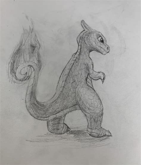 Charmeleon drawing I drew. : r/drawings_4_yall