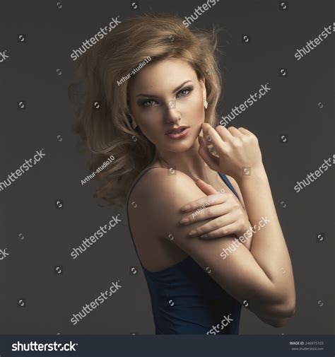 Sensual Beautiful Blonde Woman Posing Sensual Stock Photo 246975103 Shutterstock