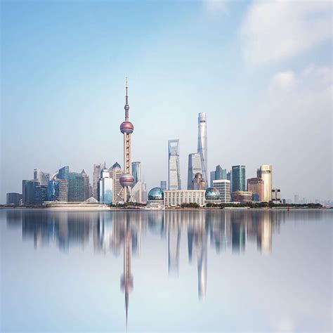 Shanghai City Skyline Wall Art | Photography