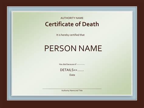 37 Blank Death Certificate Templates [100% FREE] ᐅ TemplateLab