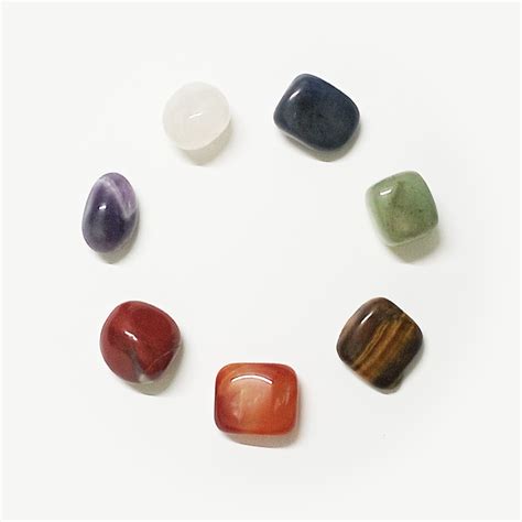 KIT PIEDRAS 7 CHAKRAS RODADOS QUARTZEN