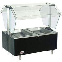 Eagle Group CDHT Deluxe Service Mates Three Pan Open Well Tabletop Hot Food Buffet Table With