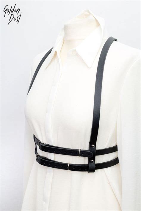 Bilateral Leather BODY HARNESS Etsy Canada Harness Fashion Fashion