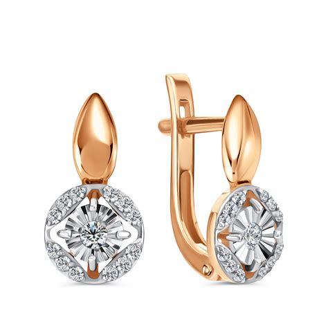 Золотые серьги с бриллиантами — купить в интернет-магазине 585*Золотой ...