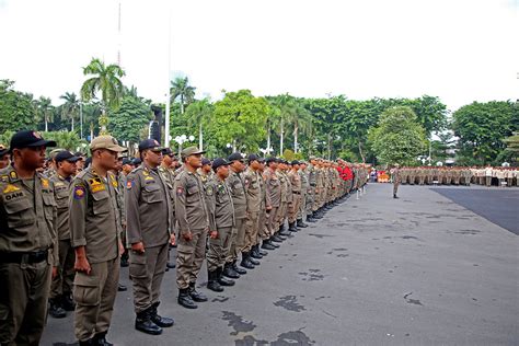 Kabar Baik 1 100 Anggota Satpol PP Dan DPKP Surabaya Diusulkan Jadi