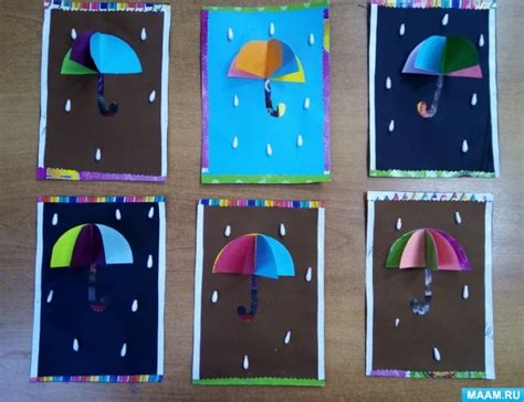 Детский мастер-класс по аппликации из бумаги и ватных палочек «Дождик ...