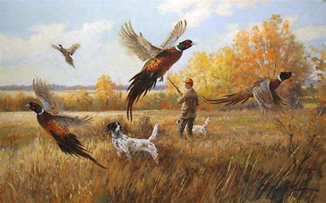 Pheasant Hunting Art