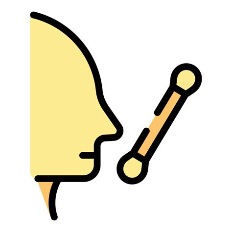 Nasal swab test icon vector flat 28774705 Vector Art at Vecteezy