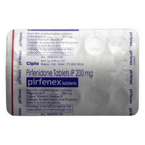 Pirfenex Mg Tablet Pirfenidone Mg Tablets Cipla Ltd At Rs