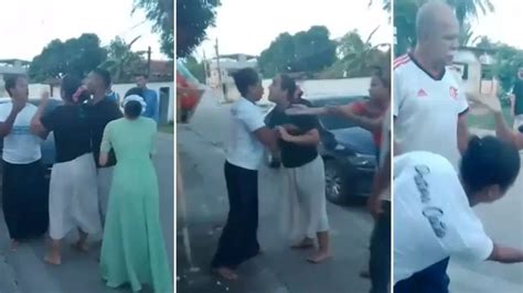 VÍDEO após confusão pastor gay irmãs do coque saem no tapa na porta da igreja