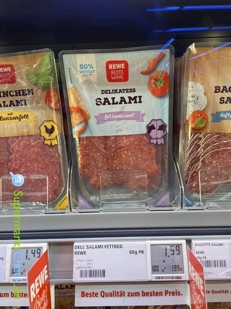 REWE Beste Wahl Delikatess Salami Fettreduziert Preis Angebote