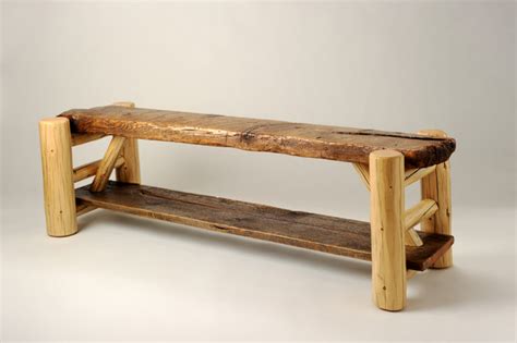 Log Bench - Rustic - Indoor Benches - other metro - by Rory's Rustic ...