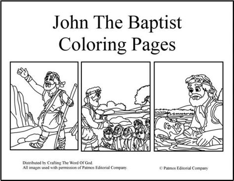 John The Baptist- Coloring Pages « Crafting The Word Of God