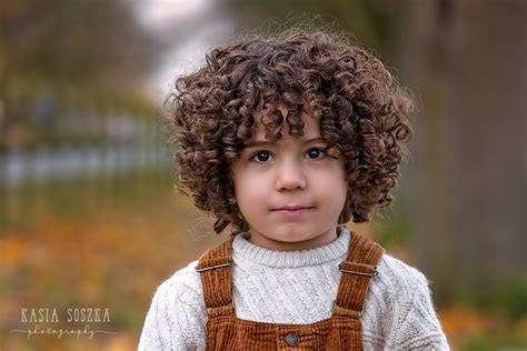 Baby Boy With Curly Brown Hair