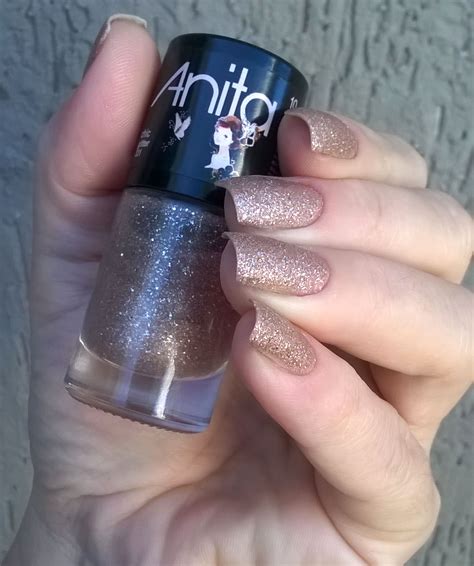 Cantinho das Cores By Rita Guizelini Esmalte Anita Chic Glitter coleção seis tons de Nude