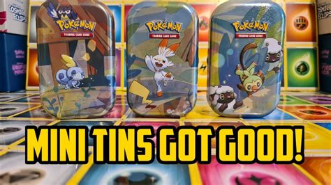 3 Pokémon Galar Mini Tins opening YouTube