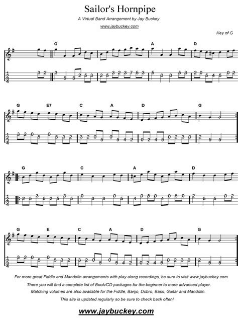 Sailors Hornpipe Fiddle Mandolin Pdf Pdf