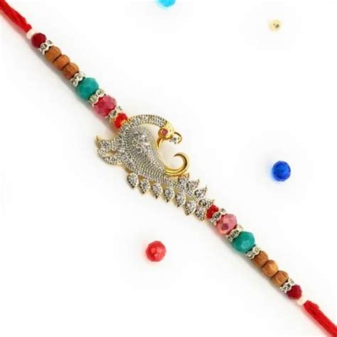 Fancy Rakhis Multicolor Stone Rakhi Ra At Rs Dozen In New Delhi