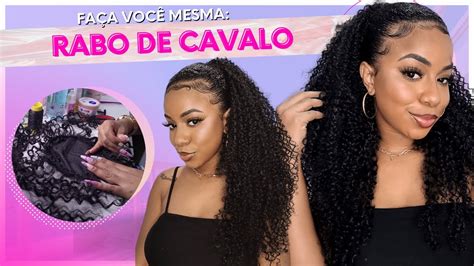 COMO FAZER RABO DE CAVALO CABELO ORGÂNICO YouTube