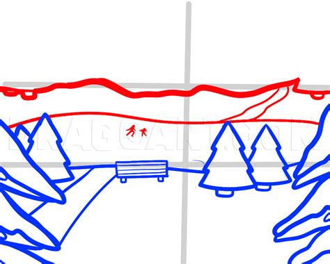 how to draw a winter wonderland