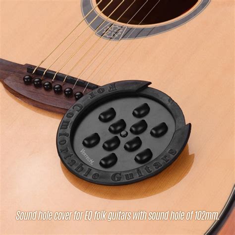 Cheap Vertechnk Sm Guitar Soundhole Cover Sound Hole Feedback Buffer