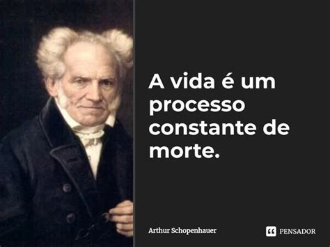 ⁠a Vida é Um Processo Constante De Arthur Schopenhauer Pensador