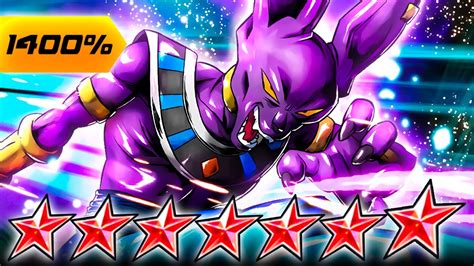 Dragon Ball Legends ZENKAI 7 1400 14 STAR EX YEL BEERUS