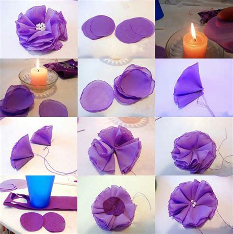 Flor De Tecido Fácil - Como fazer flor de tecido: 30 modelos lindos e delicados - Artesanato ...
