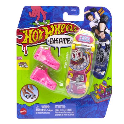Hot Wheels Skate Veículo de Brinquedo Skateboard ROOT CANAL Tênis