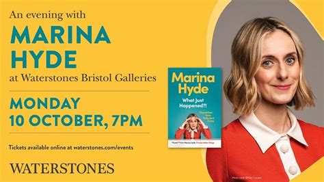 An Evening with Marina Hyde | Events at Waterstones Bookshops