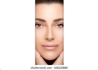 Beauty Concept Gorgeous Brunette Trendy Nude Stock Photo 428220880 Shutterstock