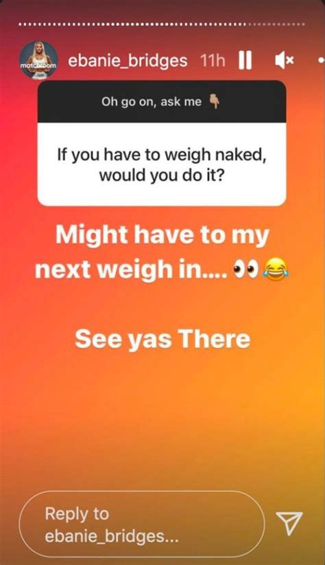 Boxer Ebanie Bridges Alludes To Doing A Fully Naked Weigh In PICS