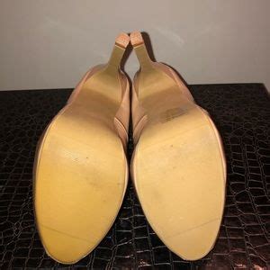 Passport Shoes Passports Nude Patent Leather Platform Heels Sz Poshmark