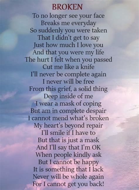 Pin By Lori Klingensmith On Ryan In 2020 Grieving Quotes Grief Poems