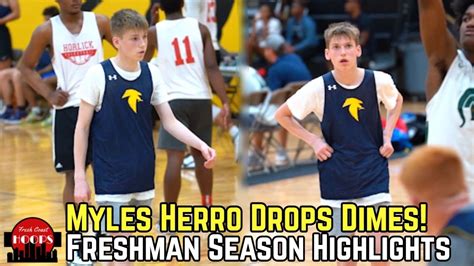 Myles Herro Freshman Highlights 2025 Point Guard Drops Dimes Youtube