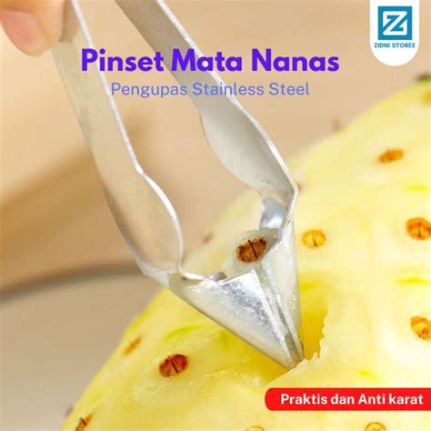 Jual Capitan Penjepit Mata Nanas Alat Pengupas Stainless Steel Pinset