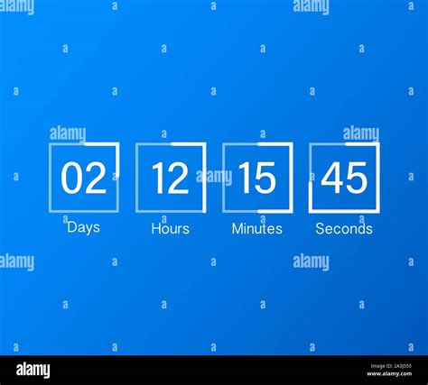 Countdown Clock Counter Timer UI App Digital Count Down Circle Board